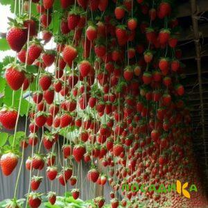 Клубника ампельная Анастасия купить по цене от 370р. в интернет-магазине «Посадика» с доставкой почтой в в Красногорске и по всей России – [изображение №1].